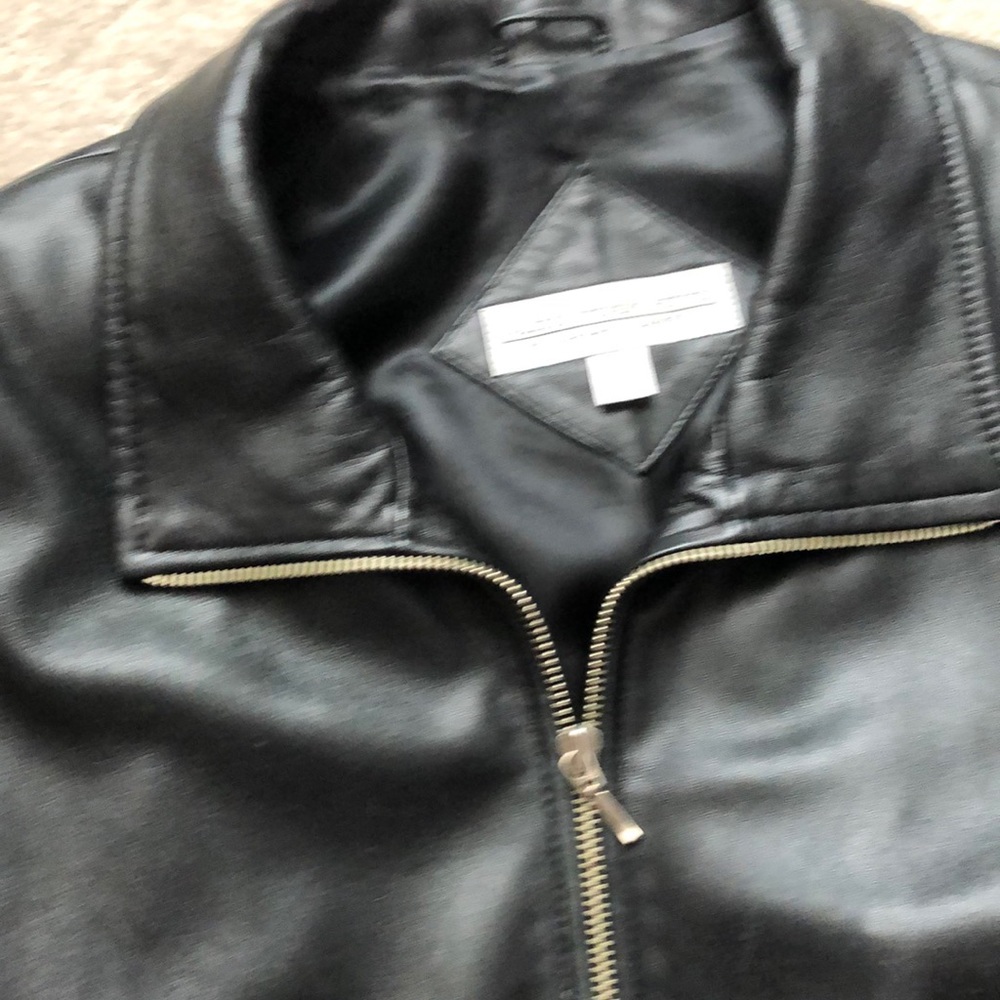 Valerie Stevens Black Genuine Leather Jacket (Lambskin) Size LP - Picture 2 of 9